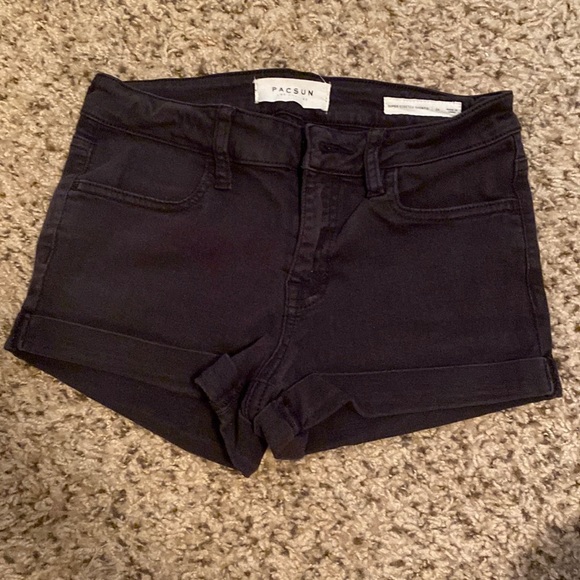 Black Pacsun Denim Shorts - Picture 1 of 3